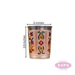 Floral Design Meenakari Glass