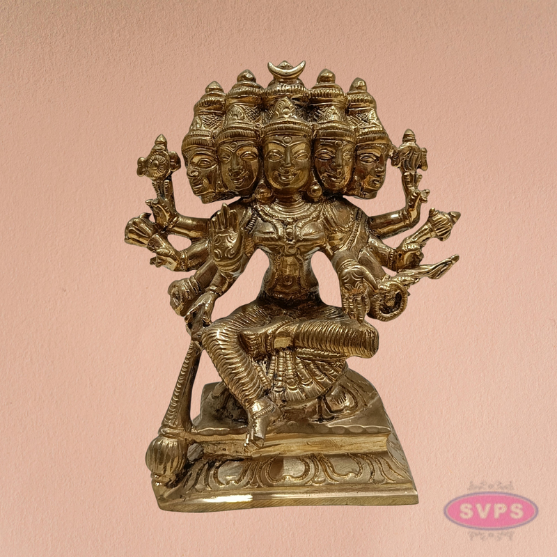 Goddess Gayatri Devi Panchaloha Idol