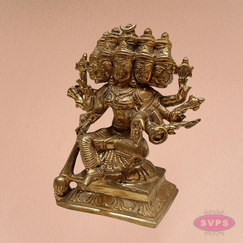 Goddess Gayatri Devi Panchaloha Idol