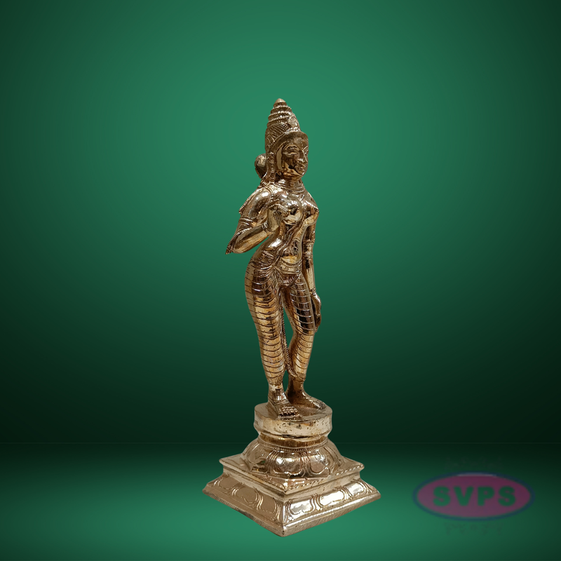 Handcrafted Panchaloha Parvathi/Sivakami Idol