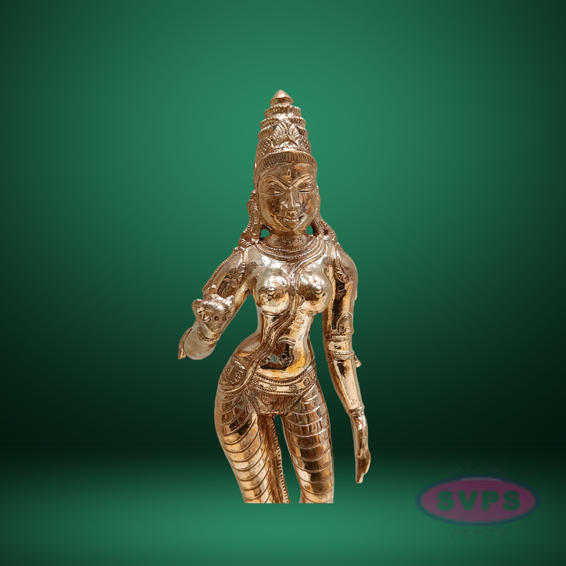 Handcrafted Panchaloha Parvathi/Sivakami Idol