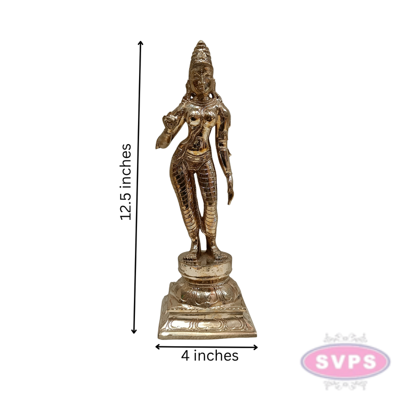 Handcrafted Panchaloha Parvathi/Sivakami Idol