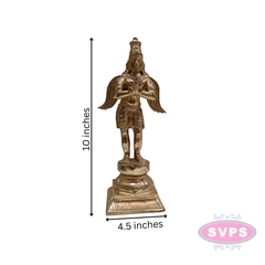 Handmade Panchaloha Garudan Idol / 10 Inches