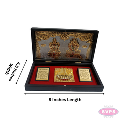 Gold Plated Lakshmi Ganesh Padam Box