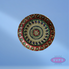 Meenakari Design Plate Puja Thali / Kitchen