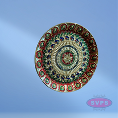 Meenakari Design Plate Puja Thali / Kitchen