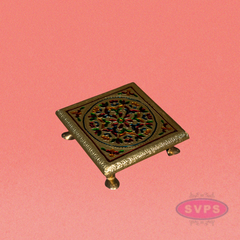 Meenakari Rangoli Design Manai / Pooja Chowki