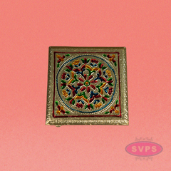 Meenakari Rangoli Design Manai / Pooja Chowki