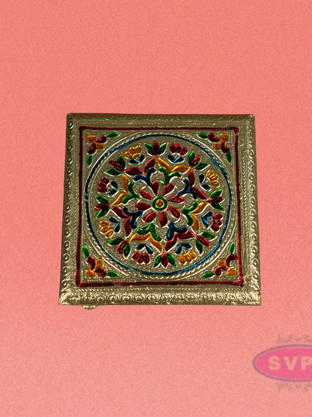 Meenakari Rangoli Design Manai / Pooja Chowki