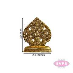 Metal Ashtalakshmi / Gold Finish / 3 inches