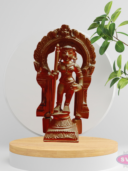 Handmade Panchalogam Palani Murugar With Tiruvachi / Kumarar Karthikeyar Statue - 3.5 Inches