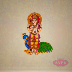 Murugan With Peacock Fridge Magnet