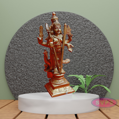 Handmade Panchalogam Murugar / Kumarar Karthikeyar Statue - 6.5 Inches