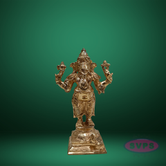 Panchaloha Ganesh Standing / 6 Inches