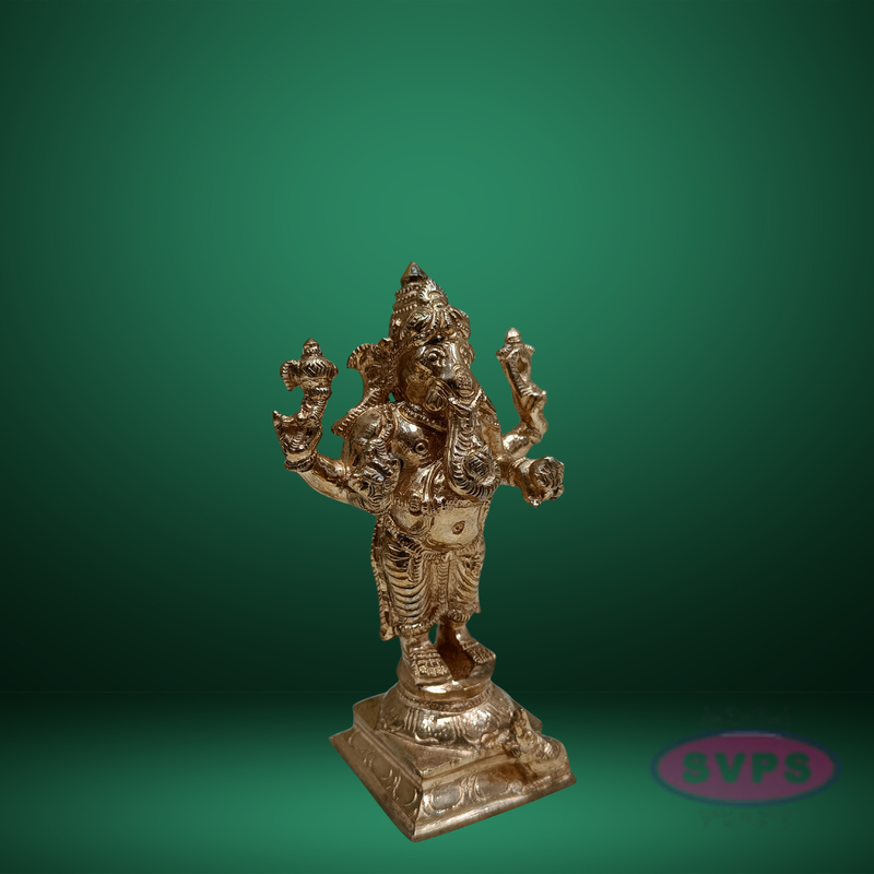 Panchaloha Ganesh Standing / 6 Inches