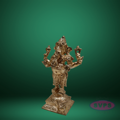 Panchaloha Ganesh Standing / 6 Inches