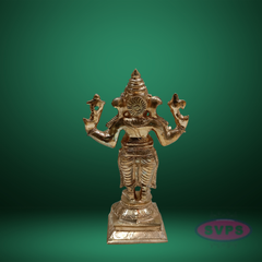 Panchaloha Ganesh Standing / 6 Inches