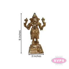 Panchaloha Ganesh Standing / 6 Inches
