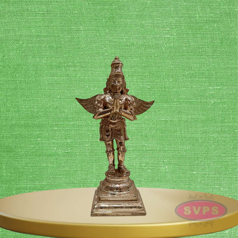 Panchaloha Garuda Dev standing With Namsakar Pose