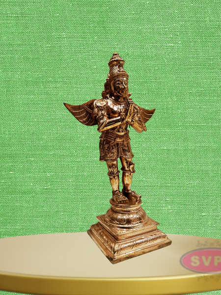 Panchaloha Garuda Dev standing With Namsakar Pose