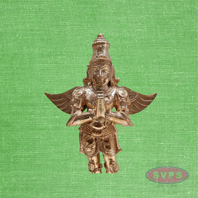 Panchaloha Garuda Dev standing With Namsakar Pose