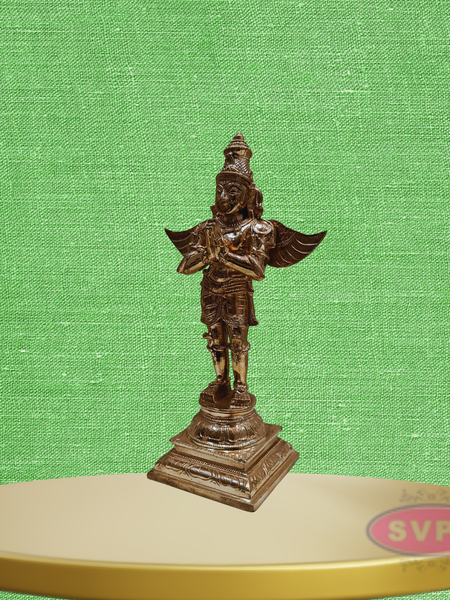 Panchaloha Garuda Dev standing With Namsakar Pose
