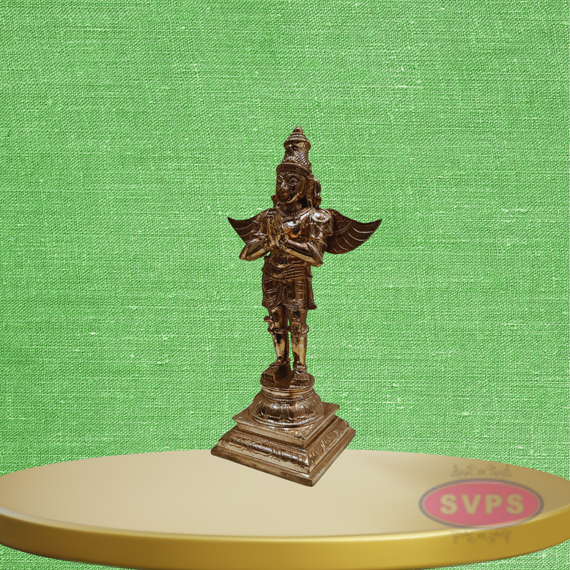 Panchaloha Garuda Dev standing With Namsakar Pose