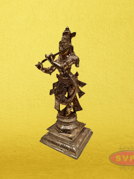 Panchaloha Krishna standing With Playing Flute Idol