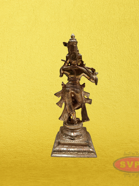 Panchaloha Krishna standing With Playing Flute Idol