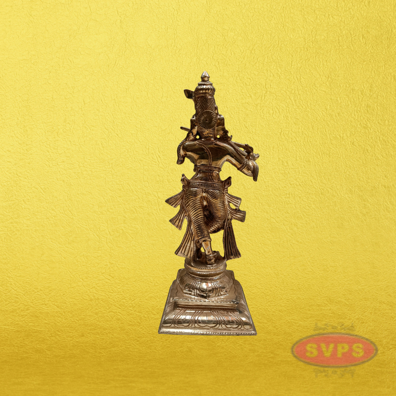 Panchaloha Krishna standing With Playing Flute Idol