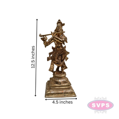 Panchaloha Krishna standing With Playing Flute Idol