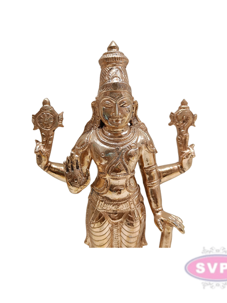 Panchaloha Lord Satya Narayana With Gada Idol