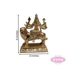 Panchaloha Singa Vagana Durgai Idol / 4 Inches