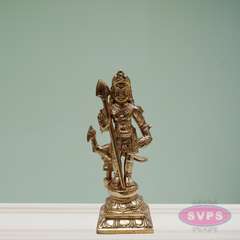 Panchaloham Bala Murugan With Peacock Idol / 6.5 inches