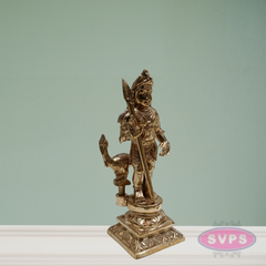 Panchaloham Bala Murugan With Peacock Idol / 6.5 inches