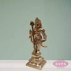 Panchaloham Bala Murugan With Peacock Idol / 6.5 inches