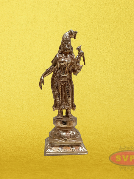 Panchaloham Devi Andal Holding a Parrot