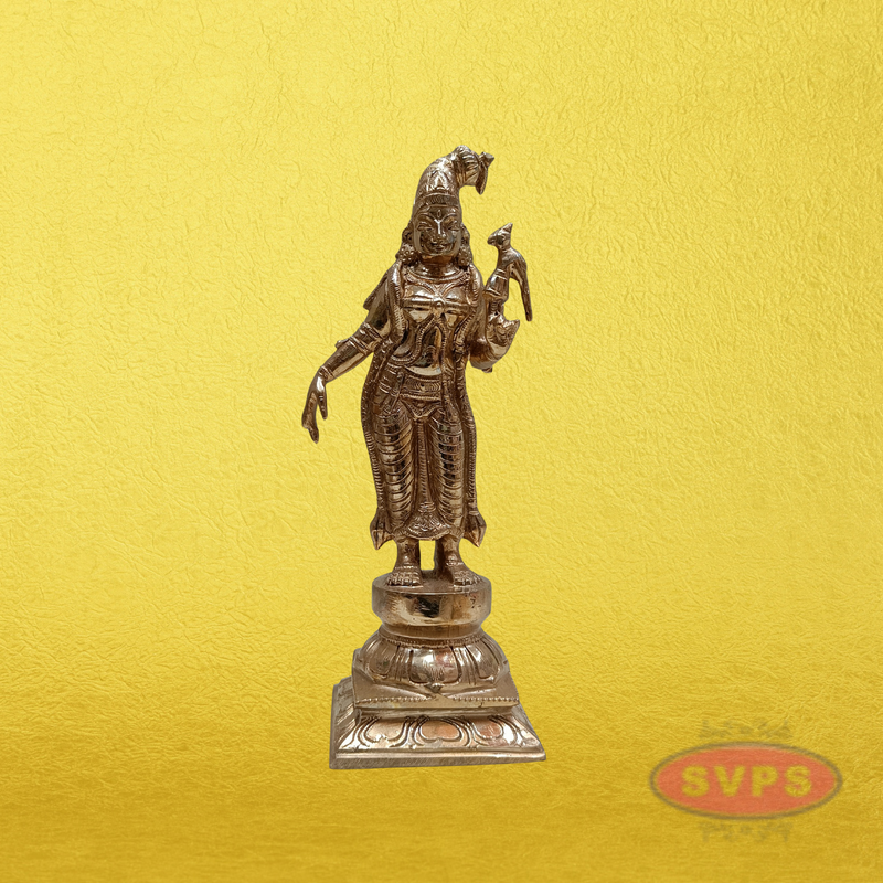 Panchaloham Devi Andal Holding a Parrot