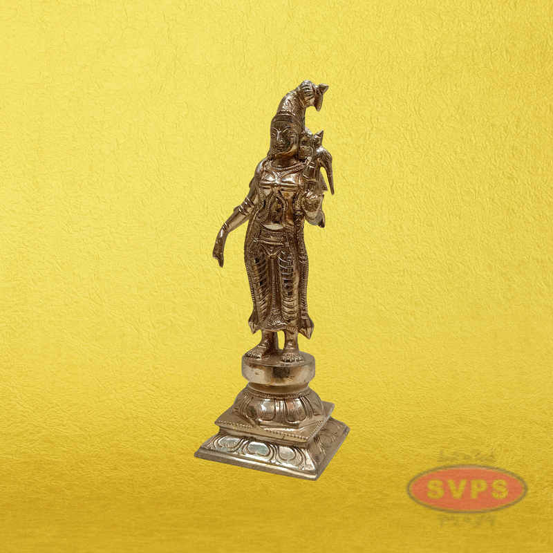 Panchaloham Devi Andal Holding a Parrot
