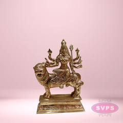 Panchaloham Durga Devi On Lion