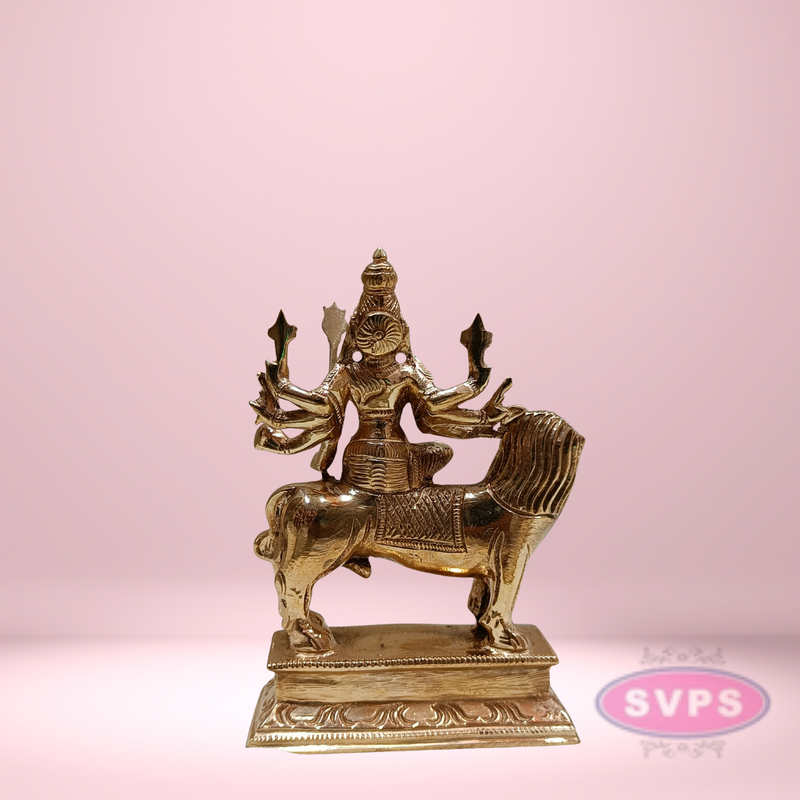 Panchaloham Durga Devi On Lion