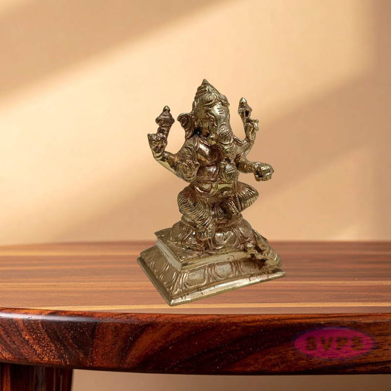 Panchaloham Ganesha Sitting Idol