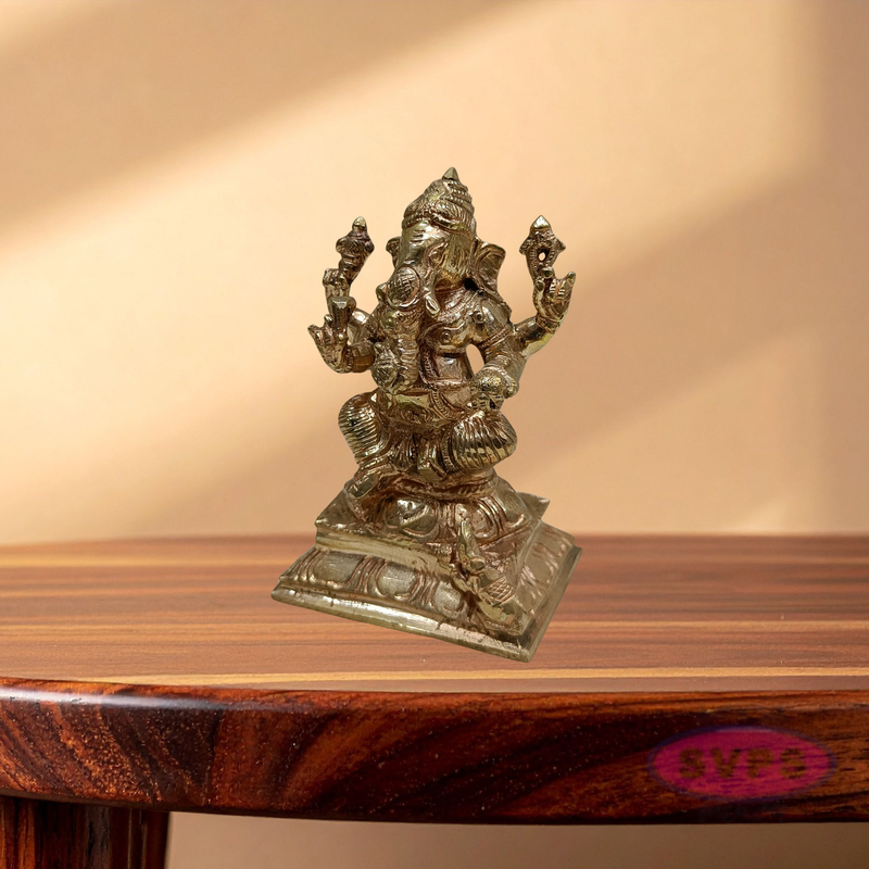 Panchaloham Ganesha Sitting Idol