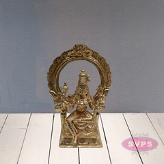 Panchaloham Kamatchi Amman With Arch / 6 Inches