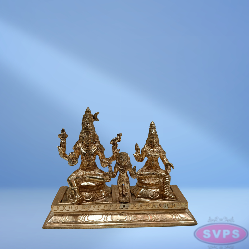 Panchaloham Lord Shiva Parvati With Murugan