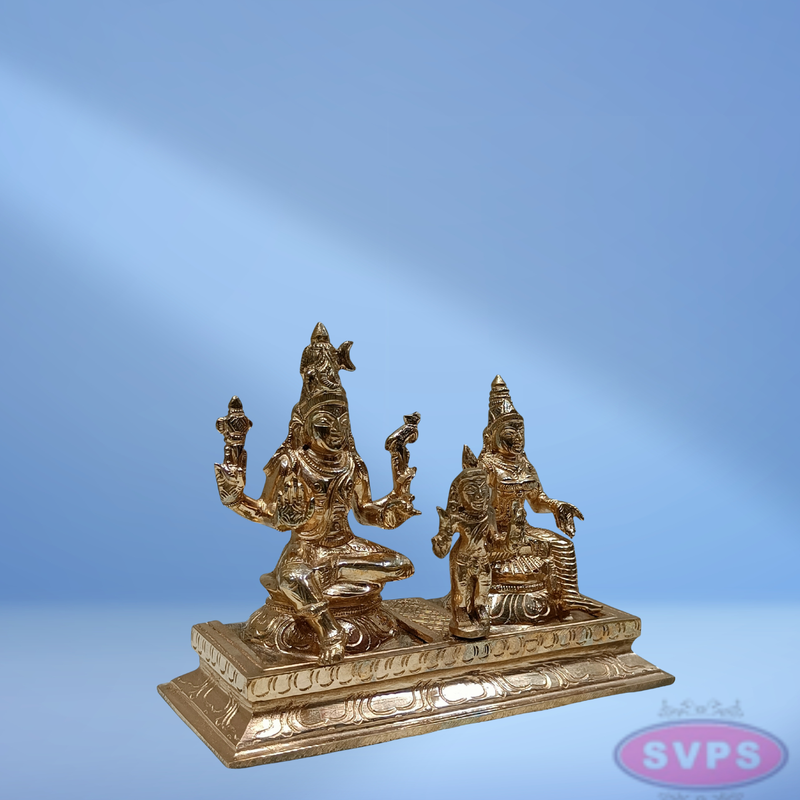 Panchaloham Lord Shiva Parvati With Murugan