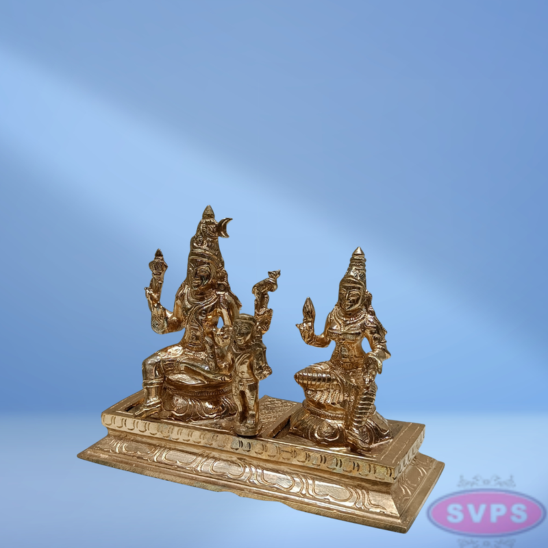 Panchaloham Lord Shiva Parvati With Murugan