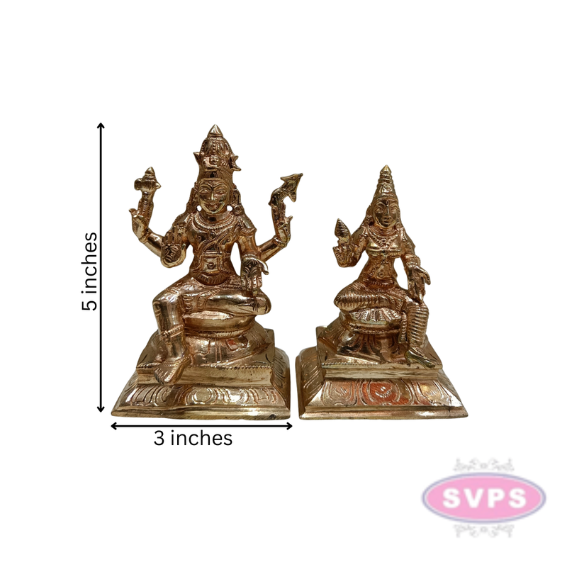 Panchaloham Parvati Parameshwarar Idol Set