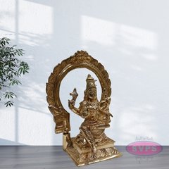 Panchaloham Bhuvaneshwari Amman With Arch / 6 Inches