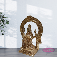 Panchaloham Bhuvaneshwari Amman With Arch / 6 Inches